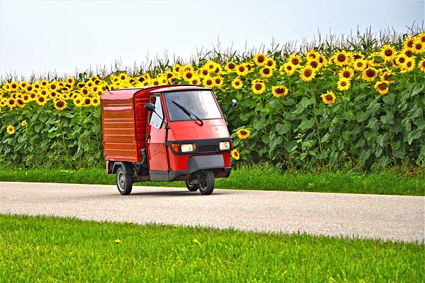 Classic Italian tricycle delivery van