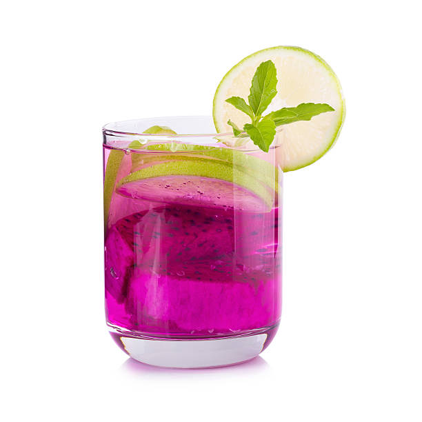 istock Detox Lemon and Dragon fruit diet drink. 636987474