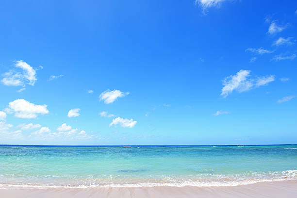 istock Beautiful beach in Okinawa 636995492