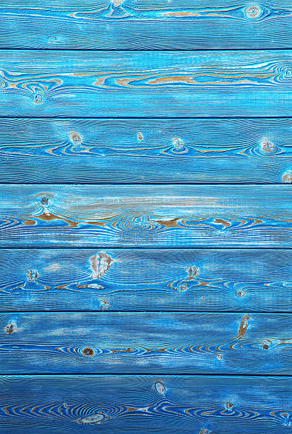 istock Image of blue bumpy vintage wooden background 636996556