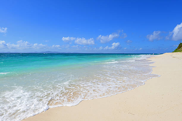 istock Beautiful beach in Okinawa 636998608