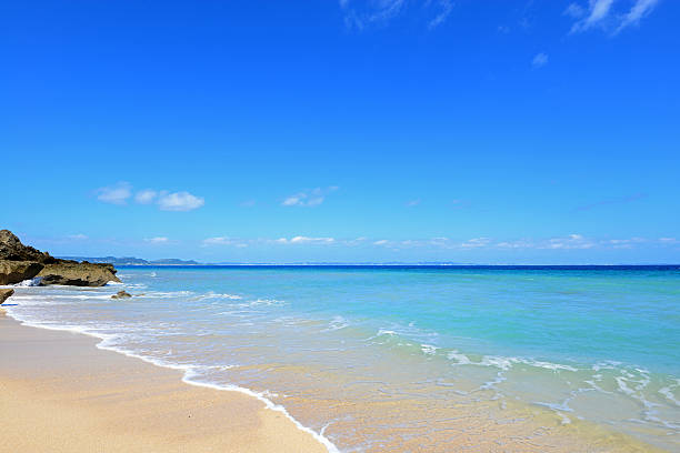 istock Beautiful beach in Okinawa 636999900