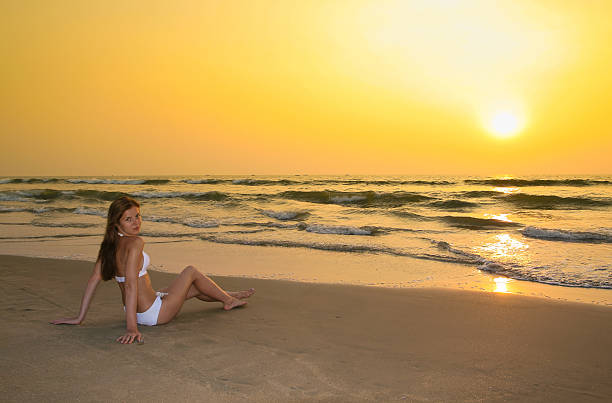 istock Woman on the beach 637001798