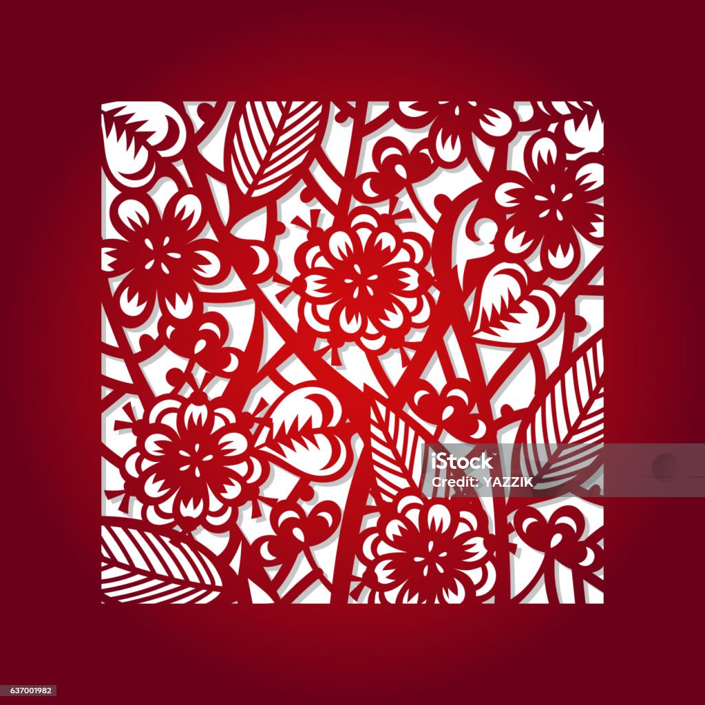 Laser Cut Vector Template Stock Illustration - Download Image Now ...