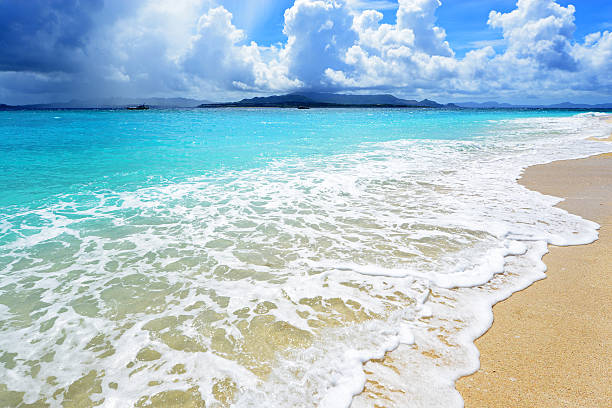 istock Beautiful beach in Okinawa 637003868