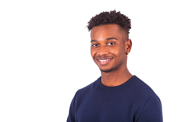 istock Happy young african american man isolated on white background - 637003948