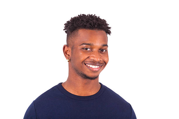 istock Happy young african american man isolated on white background - 637003996