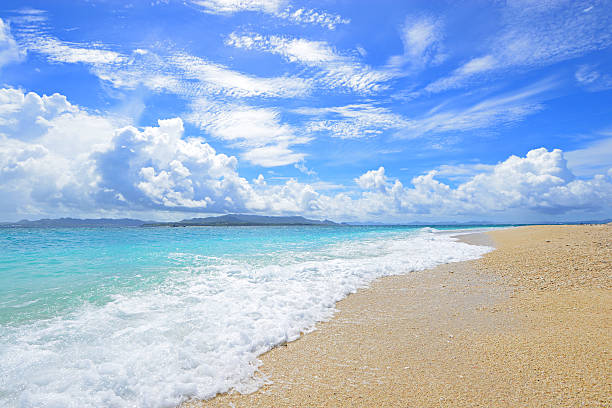 istock Beautiful beach in Okinawa 637004016