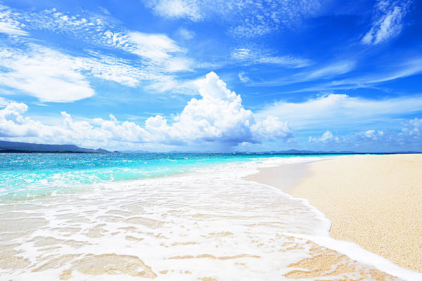 istock Beautiful beach in Okinawa 637004128