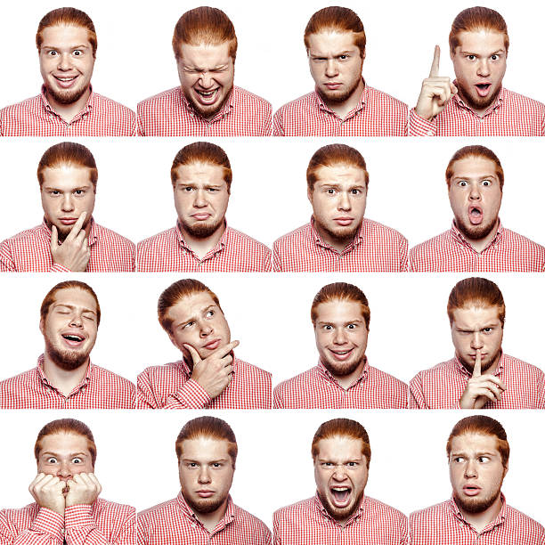 istock Mosaic of businessman expressing different emotions. 637004156