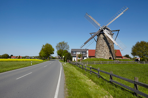 The windmill Grossenheide (Minden-Todtenhausen, Germany) is part of the Westphalia Mill Street.