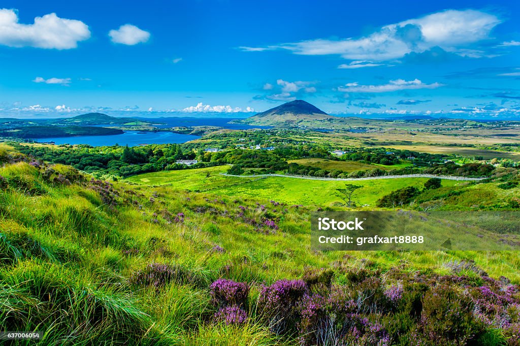 Landscape and Coast Connemara in Ireland Connemara Stock Photo