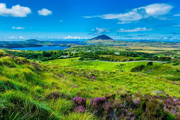 Landscape and Coast Connemara in Ireland