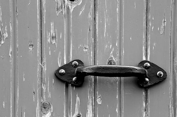istock Old Painted Wooden Door 637006150