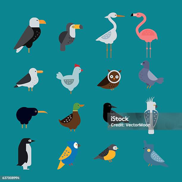 Bird Vector Set Birds Vector Set Illustration Isolated Stock Illustration - Download ...