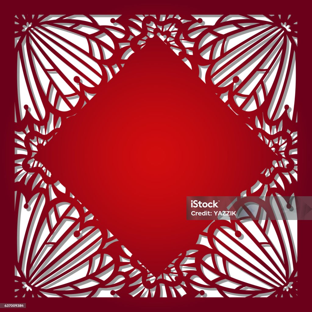 Laser Cut Vector Template Stock Illustration - Download Image Now ...