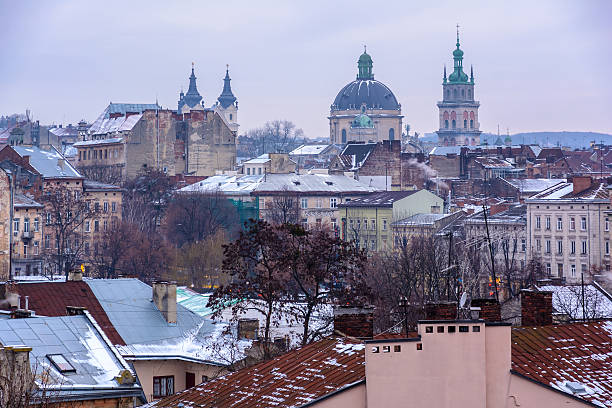 istock Winter Day in Lviv, Ukraine. 637009986