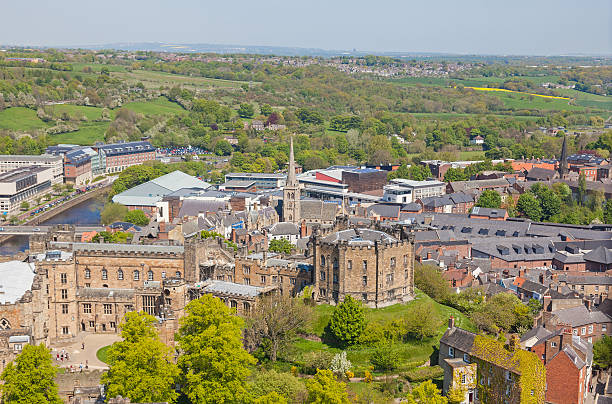 istock Aerial View of Durham Castle 637018916