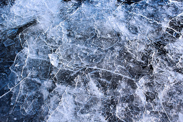 istock Ice on frozen lake 637019512