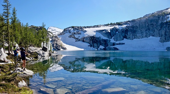 Inspiration lake. Enchantment Lakes. Cascade Mountains. Leavenworth. Washington. United States.