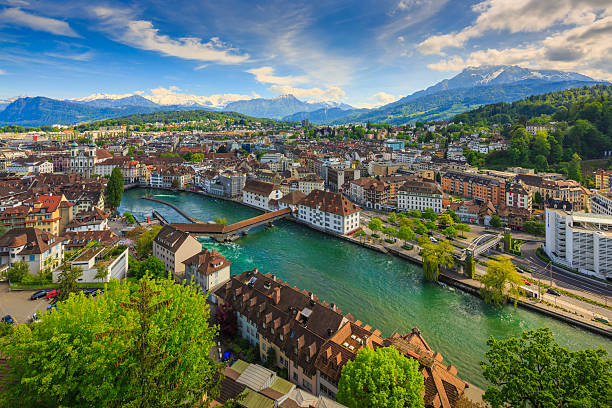 istock Luzern, Switzerland,top view 637024112