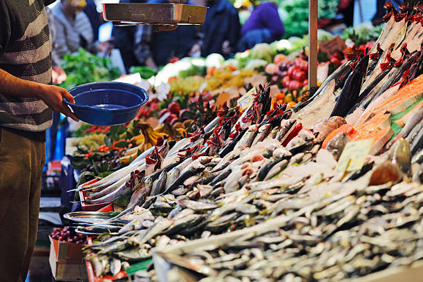 istock Fresh bonito fish in the market 637026902