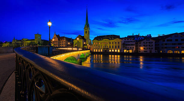 istock ZURICH, SWITZERLAND - MAY 22 : Panoramic view of Zurich 637028782