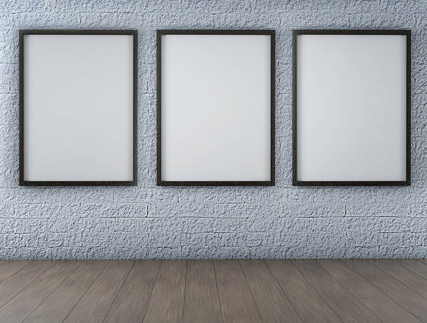 istock White Blank Poster in old brick wall and wooden floor 637031338