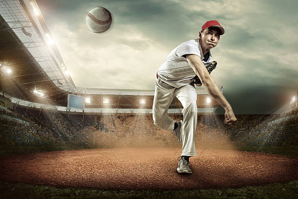 istock Baseball players in action on the stadium. 637031828