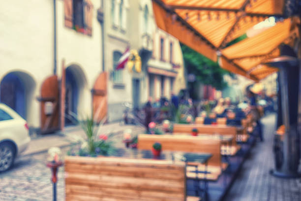 istock Outdoor summer cafe in Riga 637032760