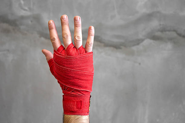 istock Cropped shot of a boxer's hand 637032822