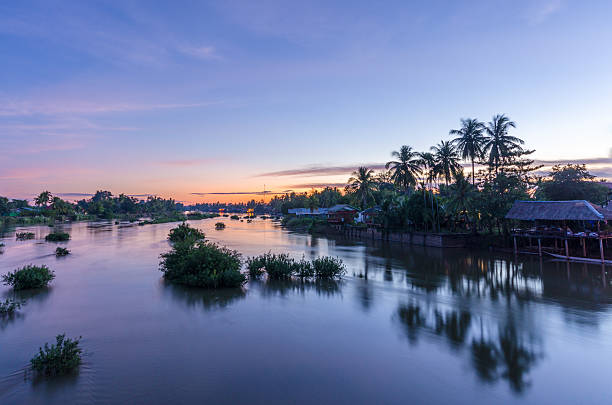 istock Village in Laos on Don Det island 637033010