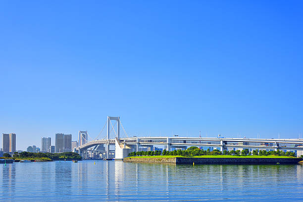 istock Rainbow bridge in Tokyo, Japan 637034800