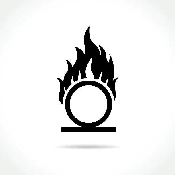 Vector illustration of oxidizer icon on white background