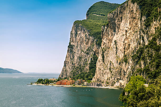 istock View to Campione del Garda. 637043318
