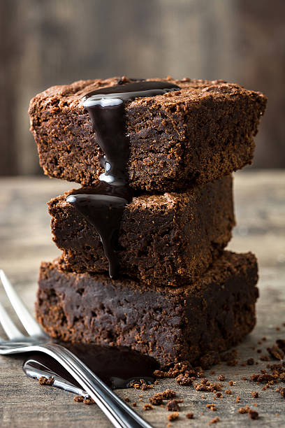 istock Chocolate brownie portions 637045870