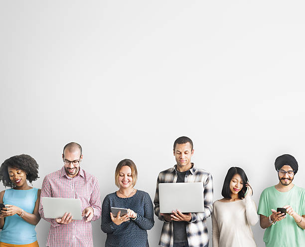 istock Group of People Connection Digital Device Concept 637048108