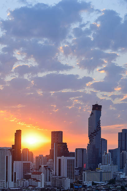 istock Sunrise over Bangkok downtown skyline 637048944
