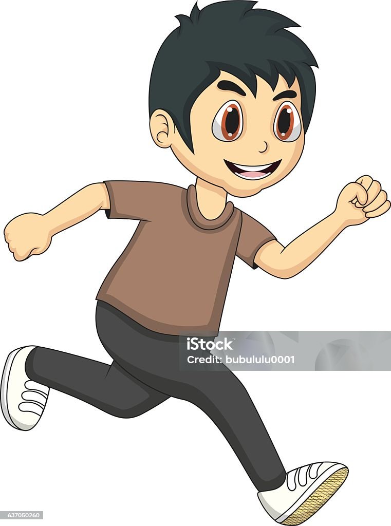 Little Boy Running Cartoon Stock Illustration - Download Image Now - Active  Lifestyle, Activity, Alertness - iStock