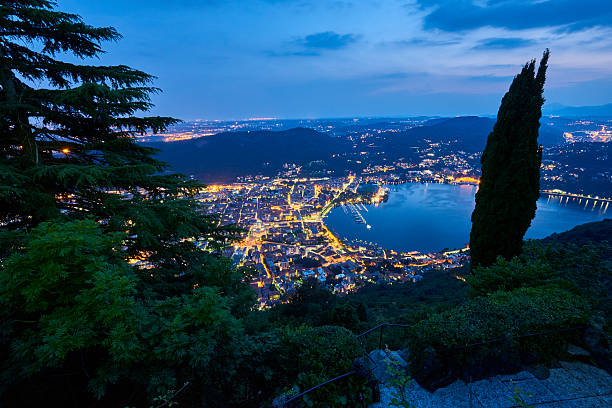 istock Como City and Como Lake at Sunset 637051156