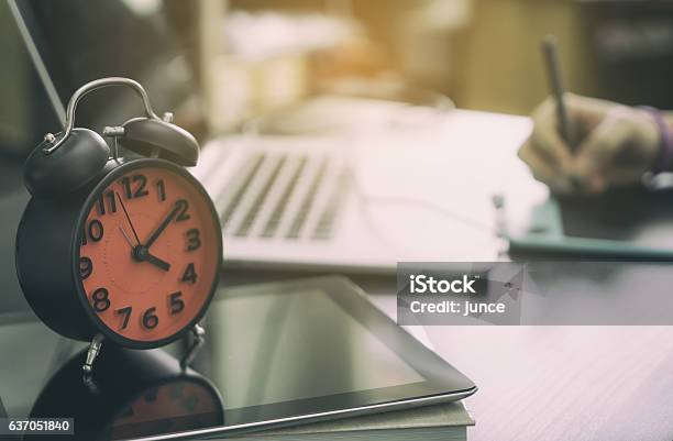 Freelance Graphic Designer Working Until Early Morning Stock Photo - Download Image Now
