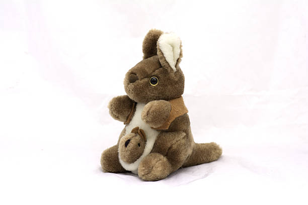 istock stuffed animal kangaroo toy on a white background 637052880