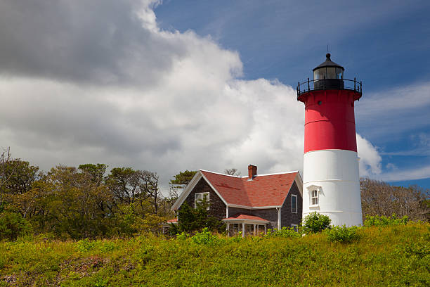 istock Nauset Light Lighthouse in Eastham, USA 637056652
