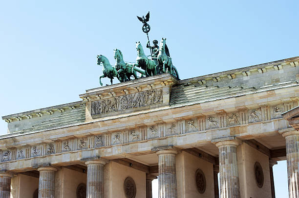 istock Quadriga and columns, Brandenburg Gate, Berlin, Germany 637062834