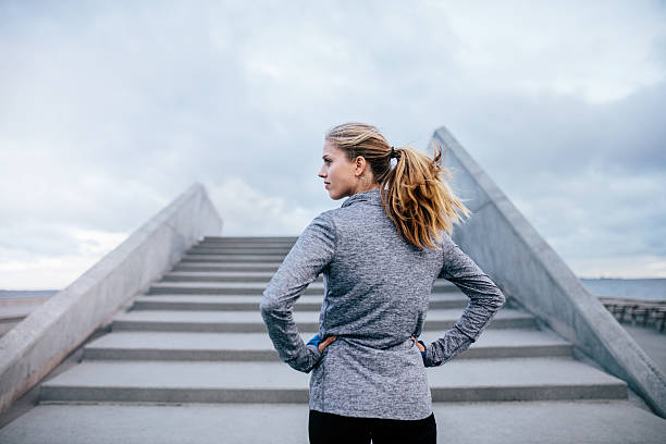 istock Fitness female before a run 637068576