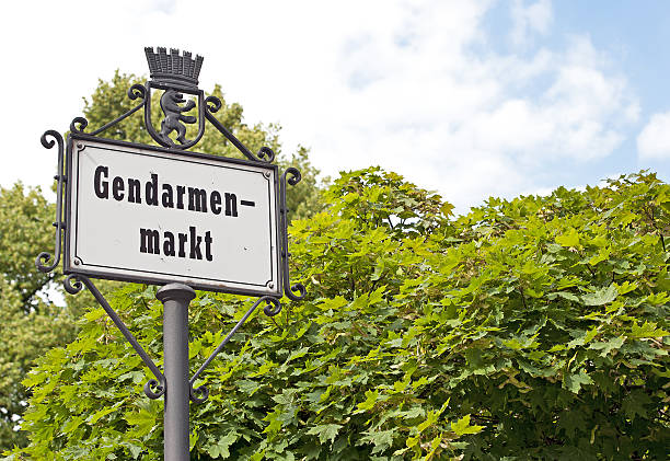 istock Gendarmenmarkt sign, Berlin, Germany 637068816
