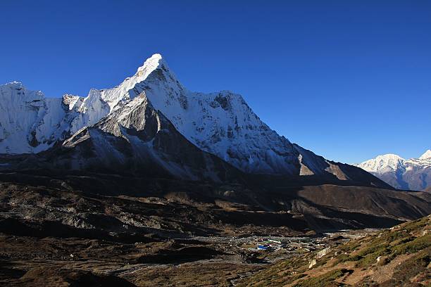 istock Snow capped Ama Dablam and Chukhung valley 637070488