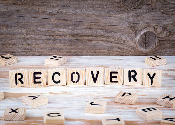 istock Recovery from wooden letters 637080596
