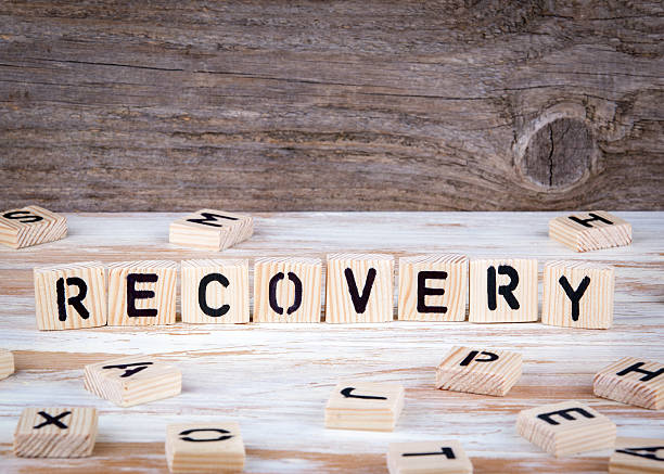 Recovery from wooden letters Recovery from wooden letters on wooden background recovery photos stock pictures, royalty-free photos & images