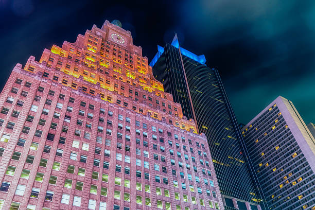 new york times square di notte - new york city new york state manhattan night foto e immagini stock